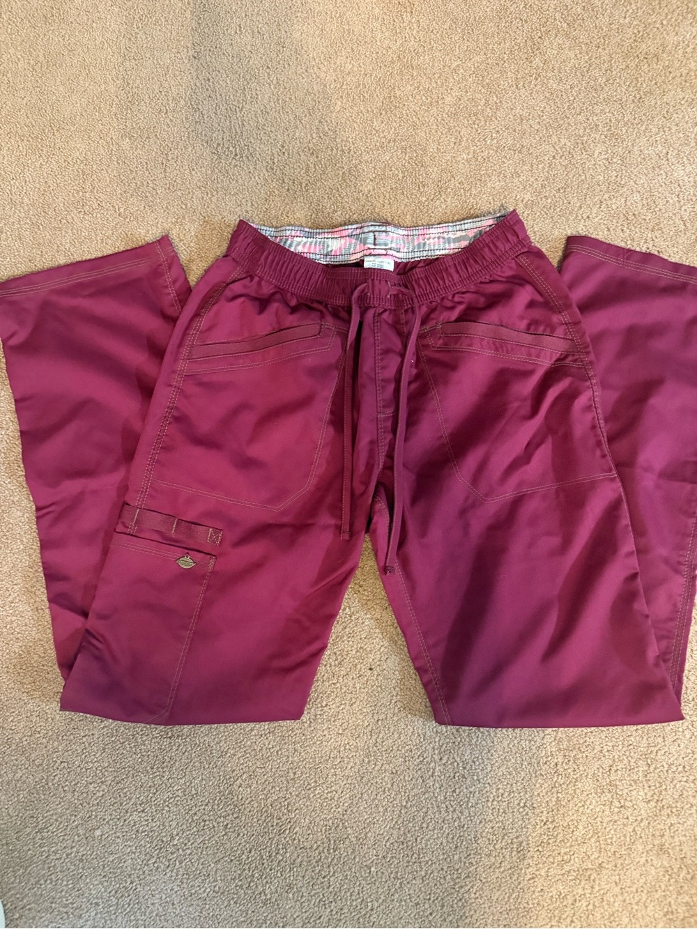 Dickies Women's Wine Straight-Leg Utility Pants